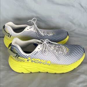 Hoka Rincon 2 Yellow, navy and white Athletic Shoes